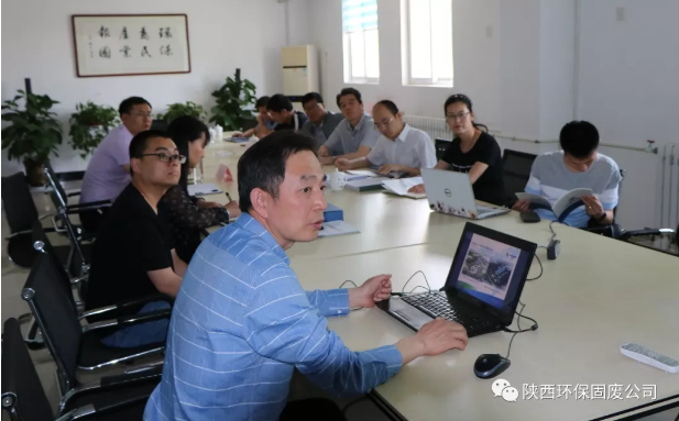 咸陽市生態(tài)環(huán)境局副局長趙英煚一行到陜西省危險(xiǎn)廢物處理處置中心調(diào)研指導(dǎo)